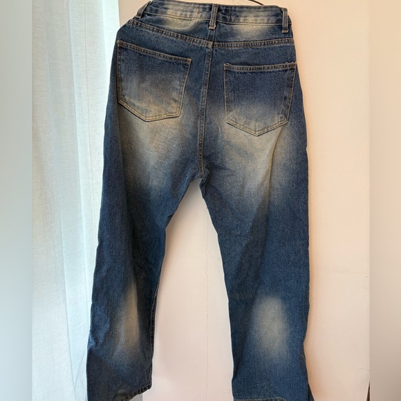High rise vintage washing wide leg jean - Picture 6 of 7
